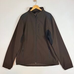 Black Diamond Mens XXL Softshell Jacket Brown Outdoor Tech Utility Performance